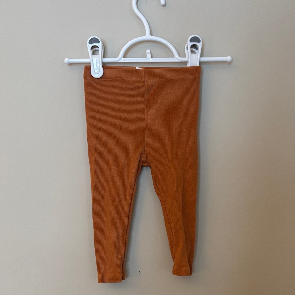 🌞 5/$25 Kylo & Co Cozy burnt orange Kids Leggings ribbed